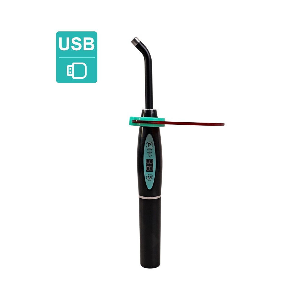 Dental Wireless Cordless LED Cure Curing Light Lamp 2000mw 5W Tool Resin Cure BK