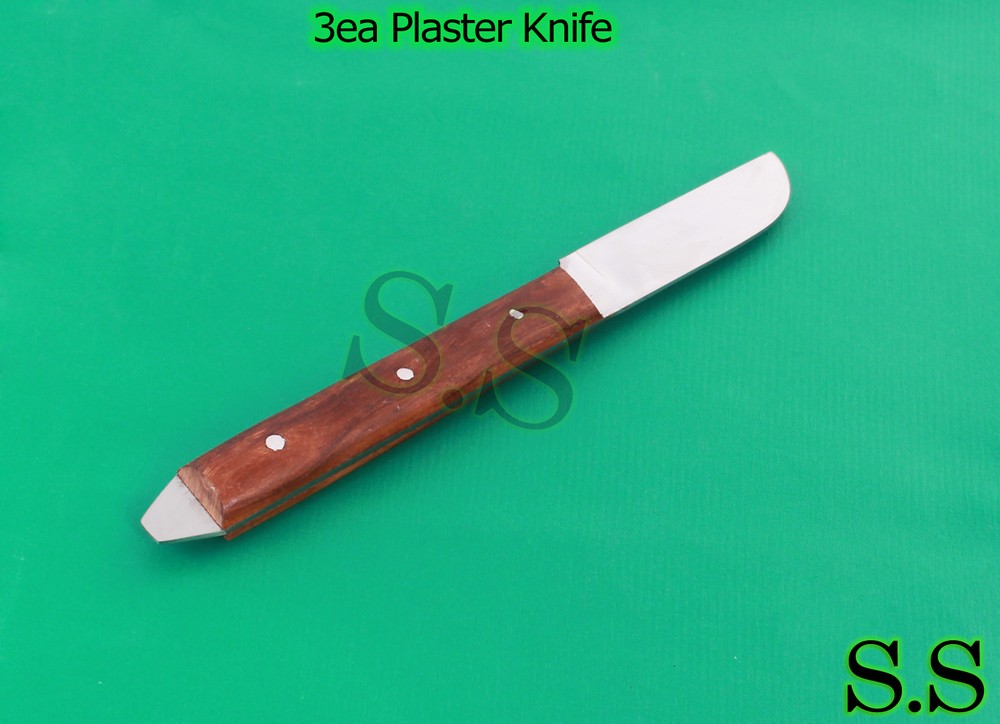 3 Pcs Plaster Knife 2" Blade Surgical Dental Instruments