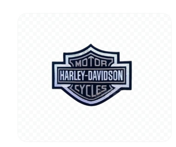 Harley Davidson Large 9.25" Bar & Shield Grey Embroidered Patch Free Shiping