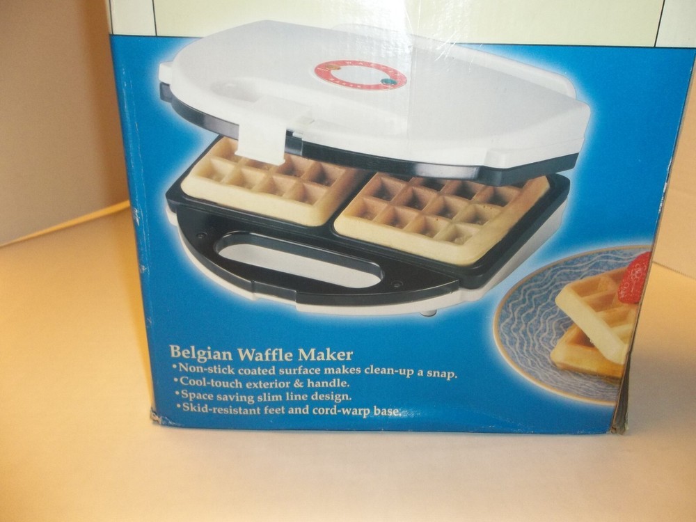 Belgian Waffle Maker Model TSK-245W w/ Original Box & Instruction Manual Walmart