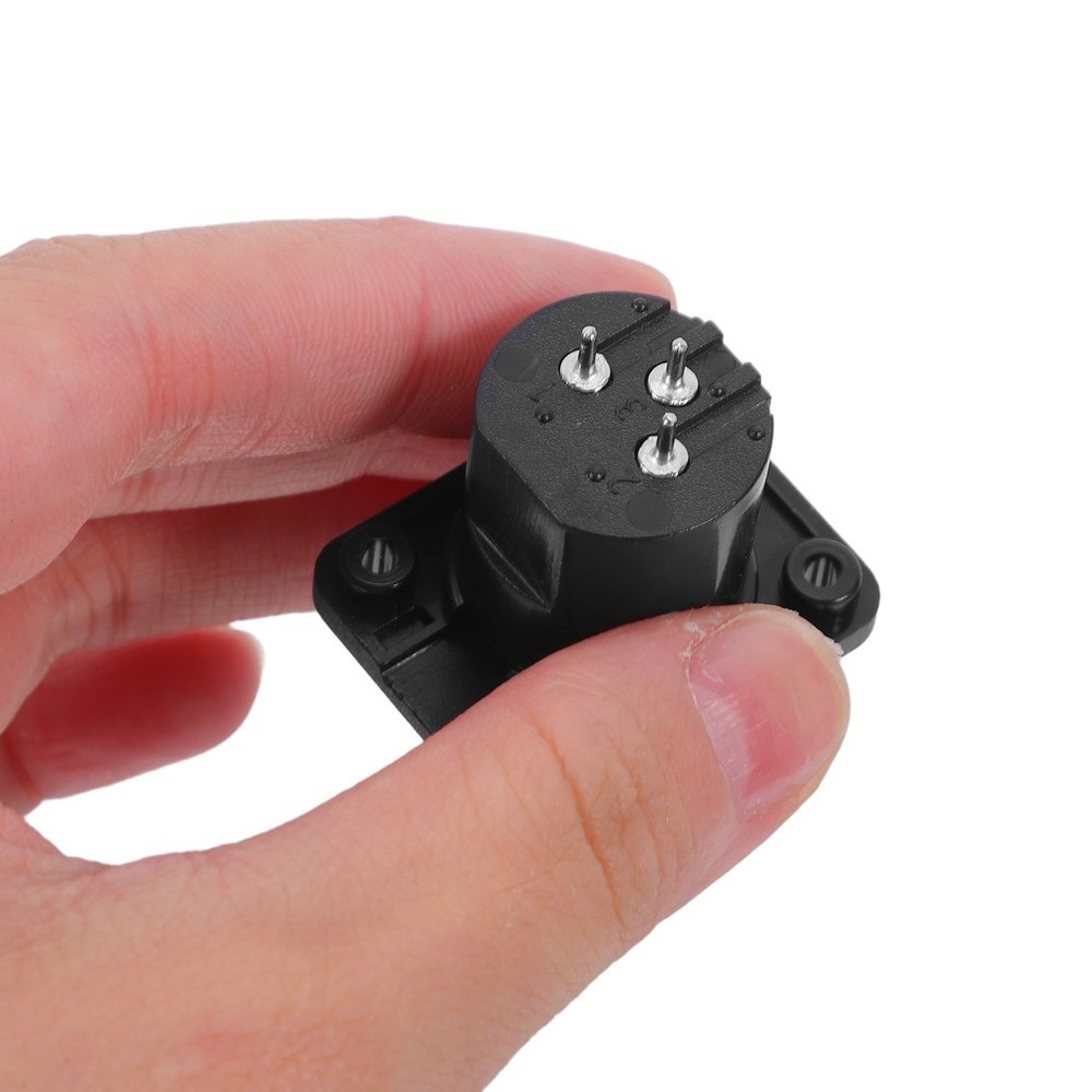 6 Pcs Panel Mount for Microphone Xlr Female Socket 3 Pin Accessory