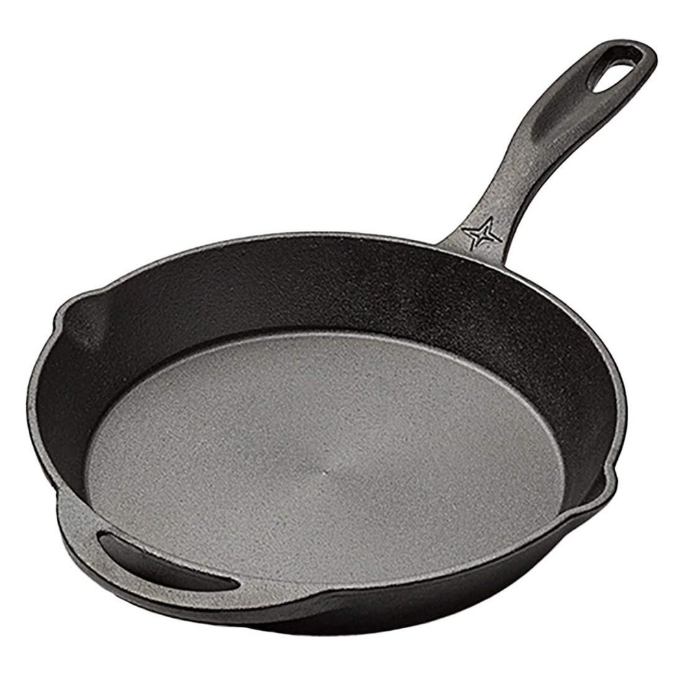 Barebones Cast Iron Skillet - Comfortable Grip (10")