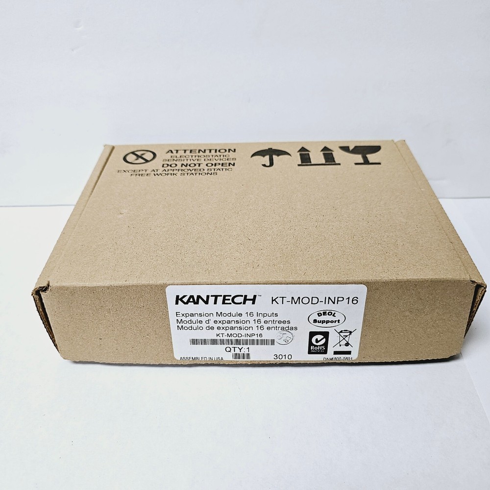 KANTECH KT-MOD-INP16  16-Zone Input Expansion Module NEW