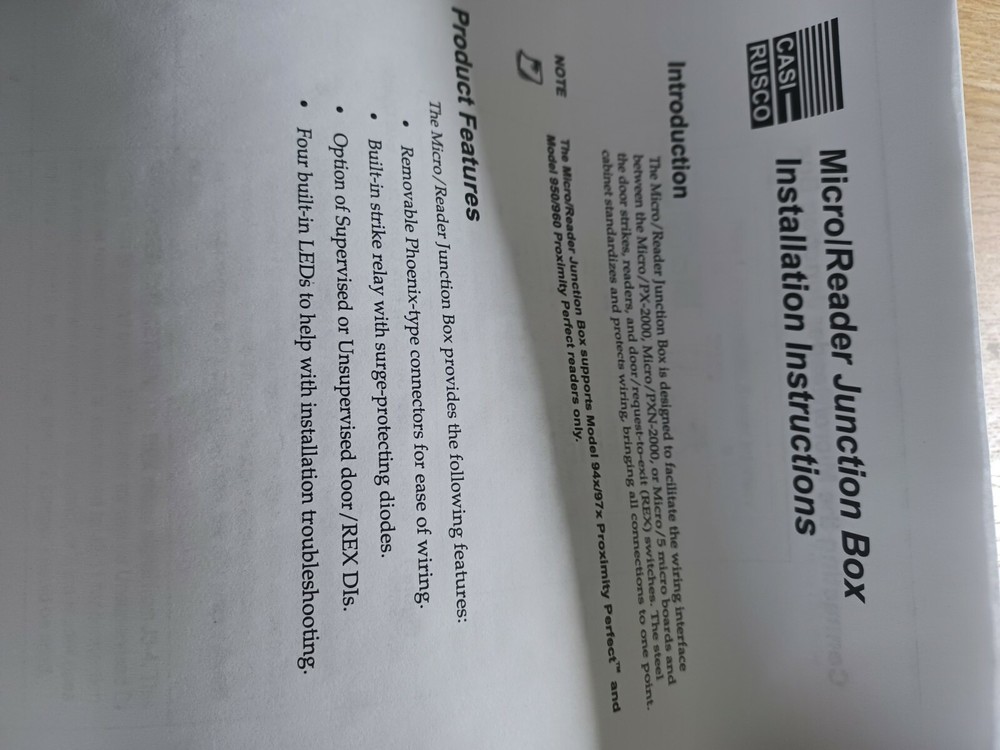 Casi Rusco micro/reader junction box 450222001