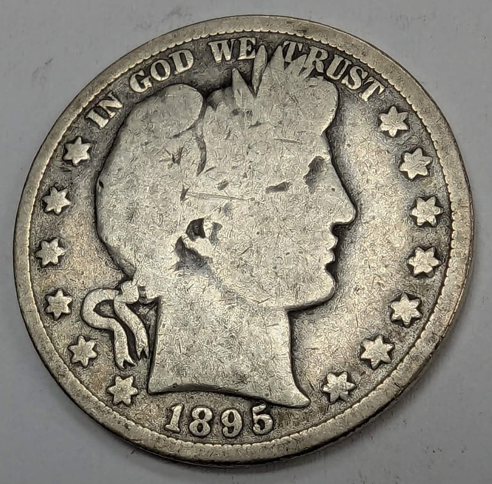 1895 Barber Half Dollar US Coin