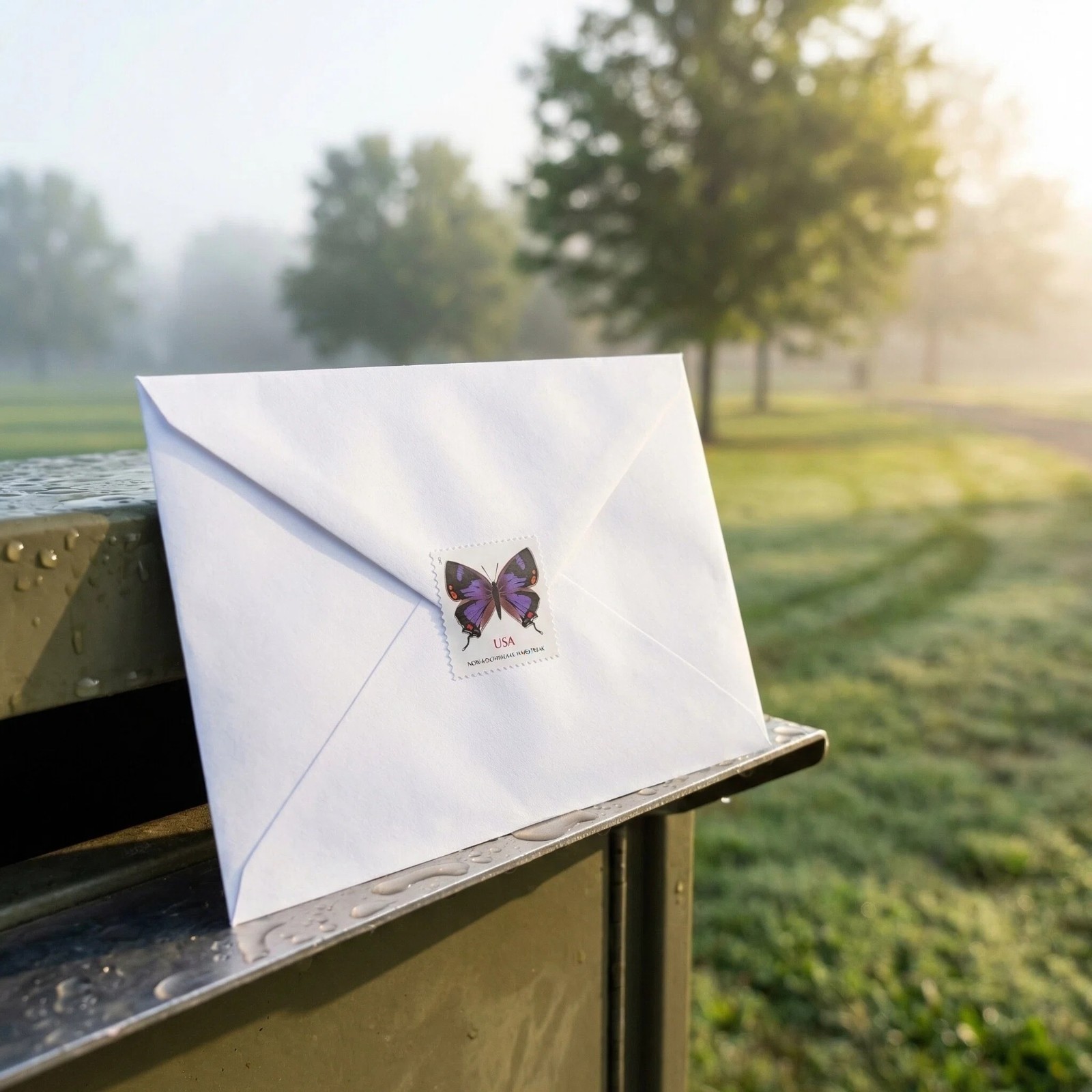 5 SHEETS PURPLE COLORADO HAIRSTREAK - NON-MACHINABLE USPS STAMPS - 100 TOTAL