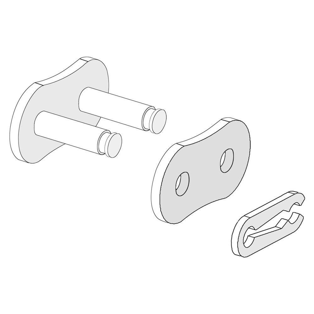 6X #40 Chain Master Connector Link Roller 1/2" Pitch Split Links for 08A Chain