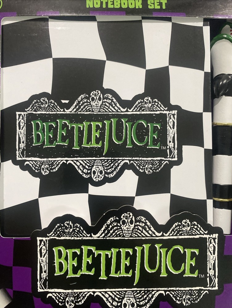Beetlejuice Notebook Set With Pen Bundle Stationary Fun New
