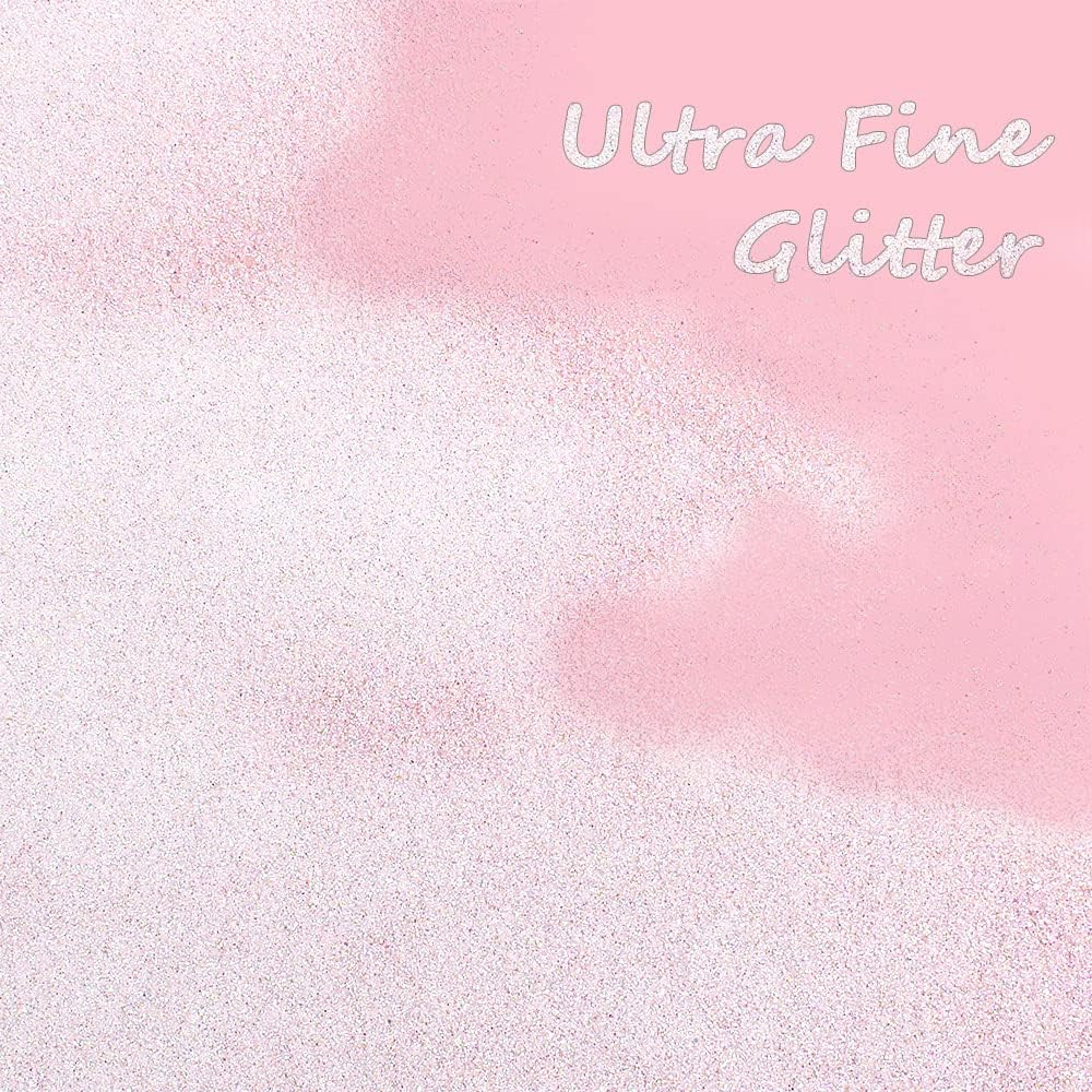 150G Extra Fine Iridescent Glitter, Craft Glitter Powder