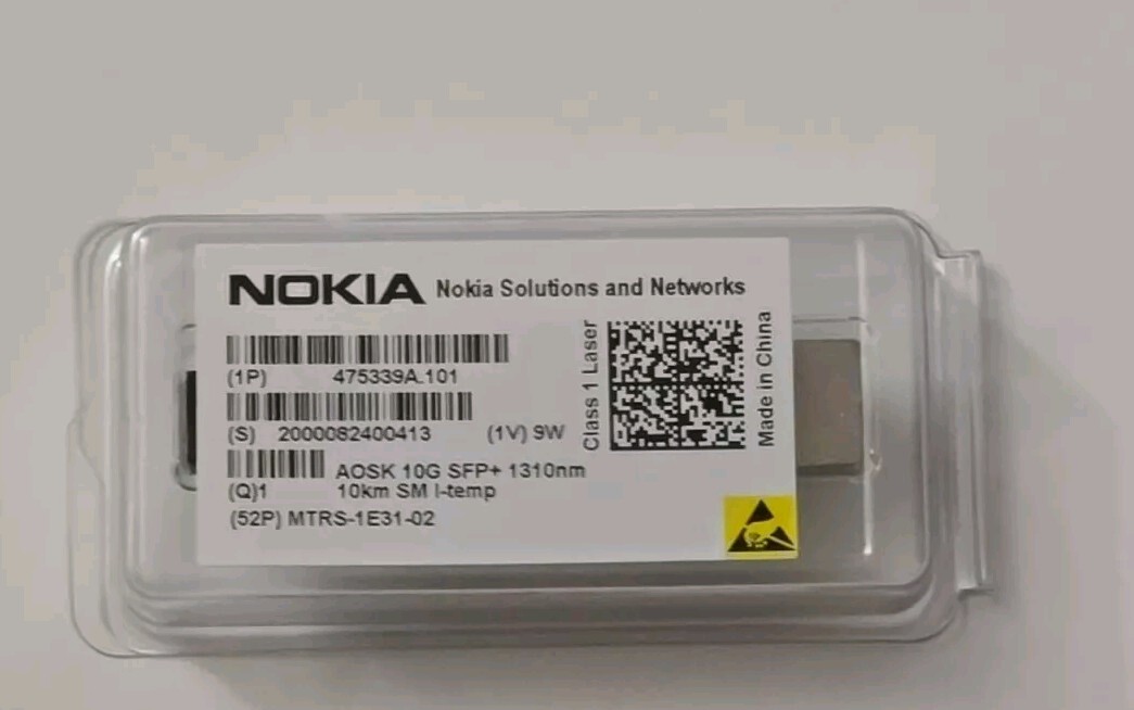 NOKIA AOSK 475339A.101 SFP+ 10G LR 10km 1310nm 10km SM I-Temp