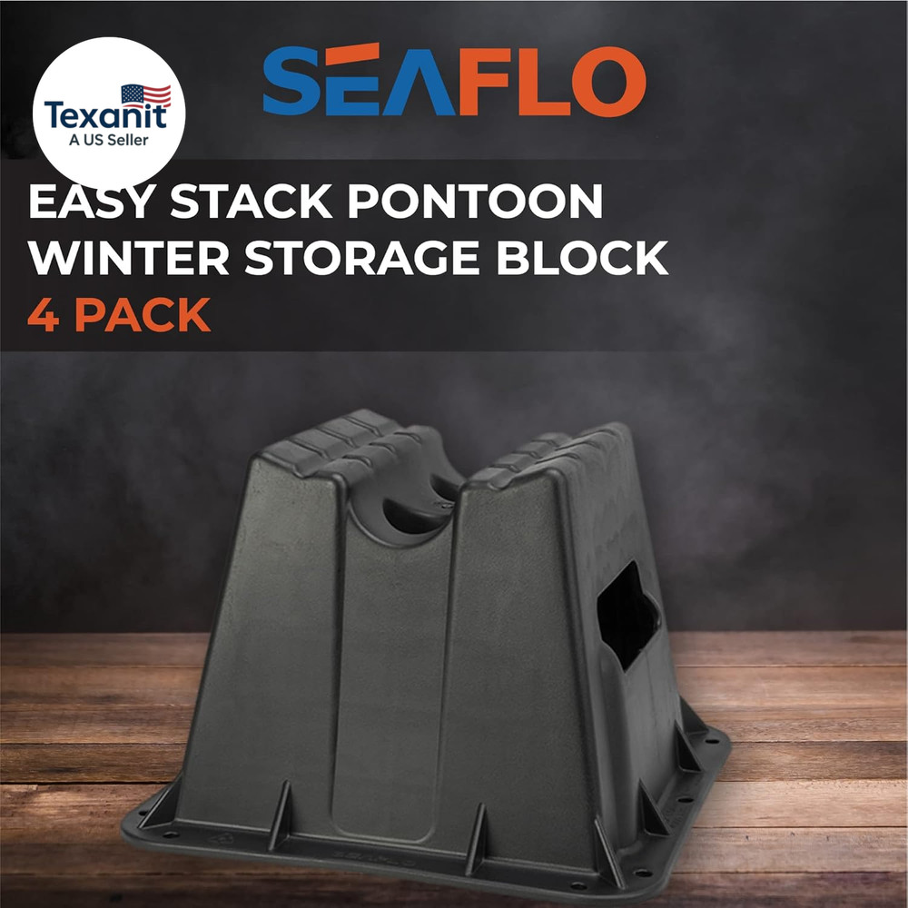 Pontoon Storage Blocks - Heavy Duty, Stackable & Weather Resistant - Perfect for