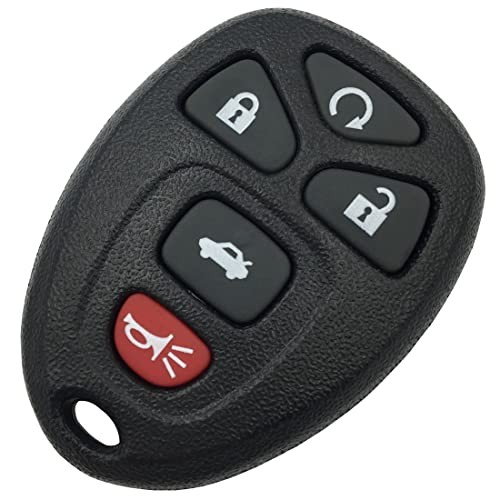 Keyless Entry Remote Control Key Fob Shell Case Replacement Fit for 5 Buttons-A