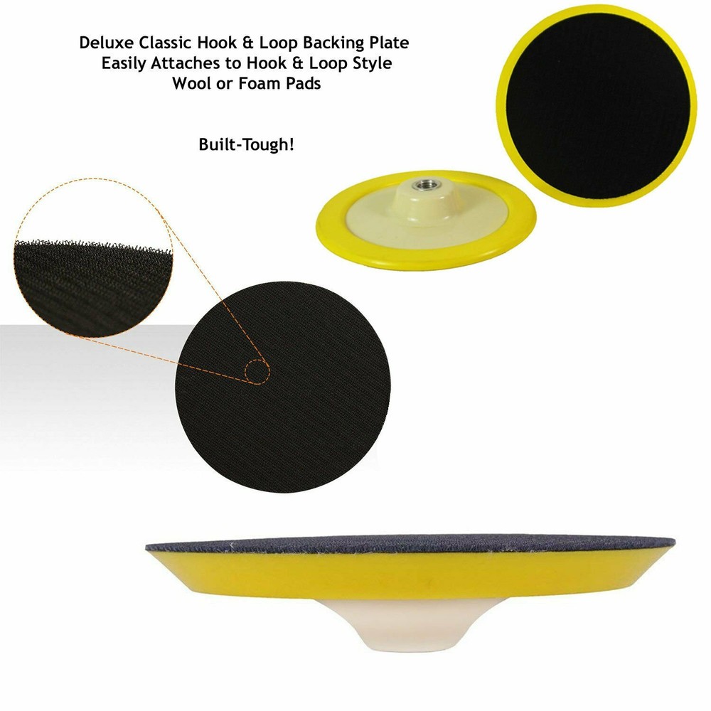 Hi-Tech VP-11 Backing Plate Hook & Loop for Rotary Polisher Buffer – Built Tough