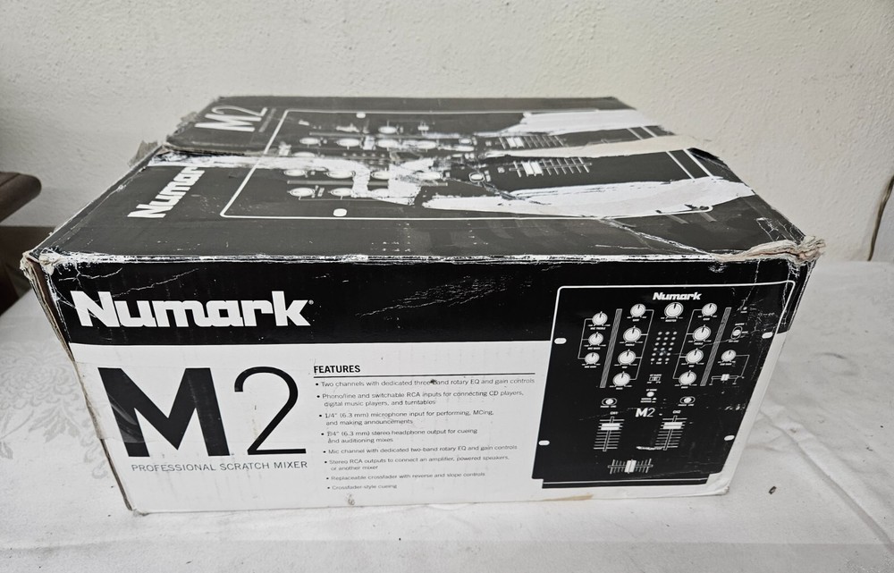 NUMARK M2 Professional Scratch Mixer Original BOX w Styrofoam Inserts BOX ONLY