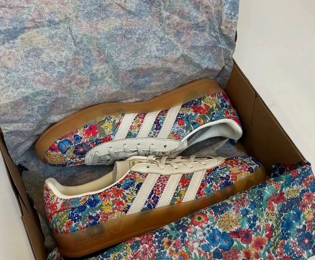 Adidas Gazelle IndoorLiberty London Floral Embroidery (Women's) JP5309 New