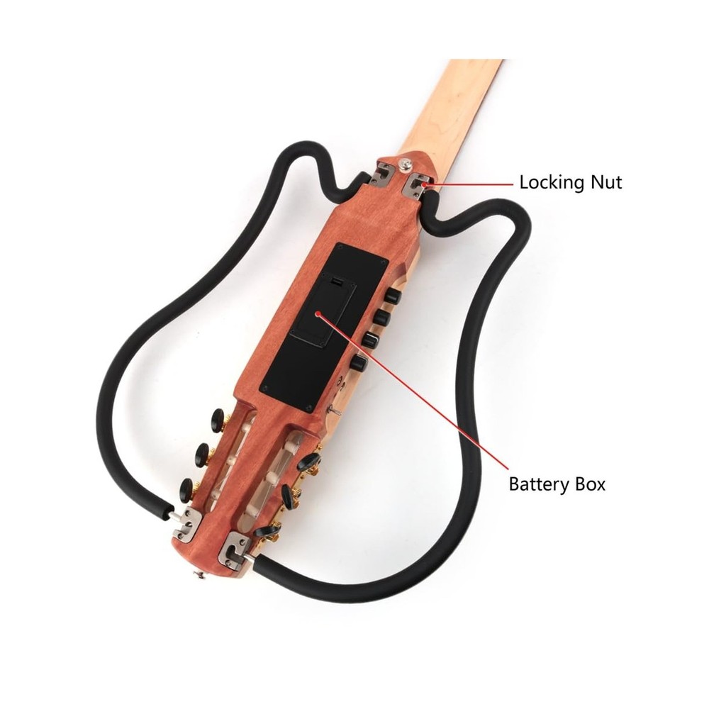 Electric Classical Guitar Classic Nylon String Travel Portable Foldable Fold ...