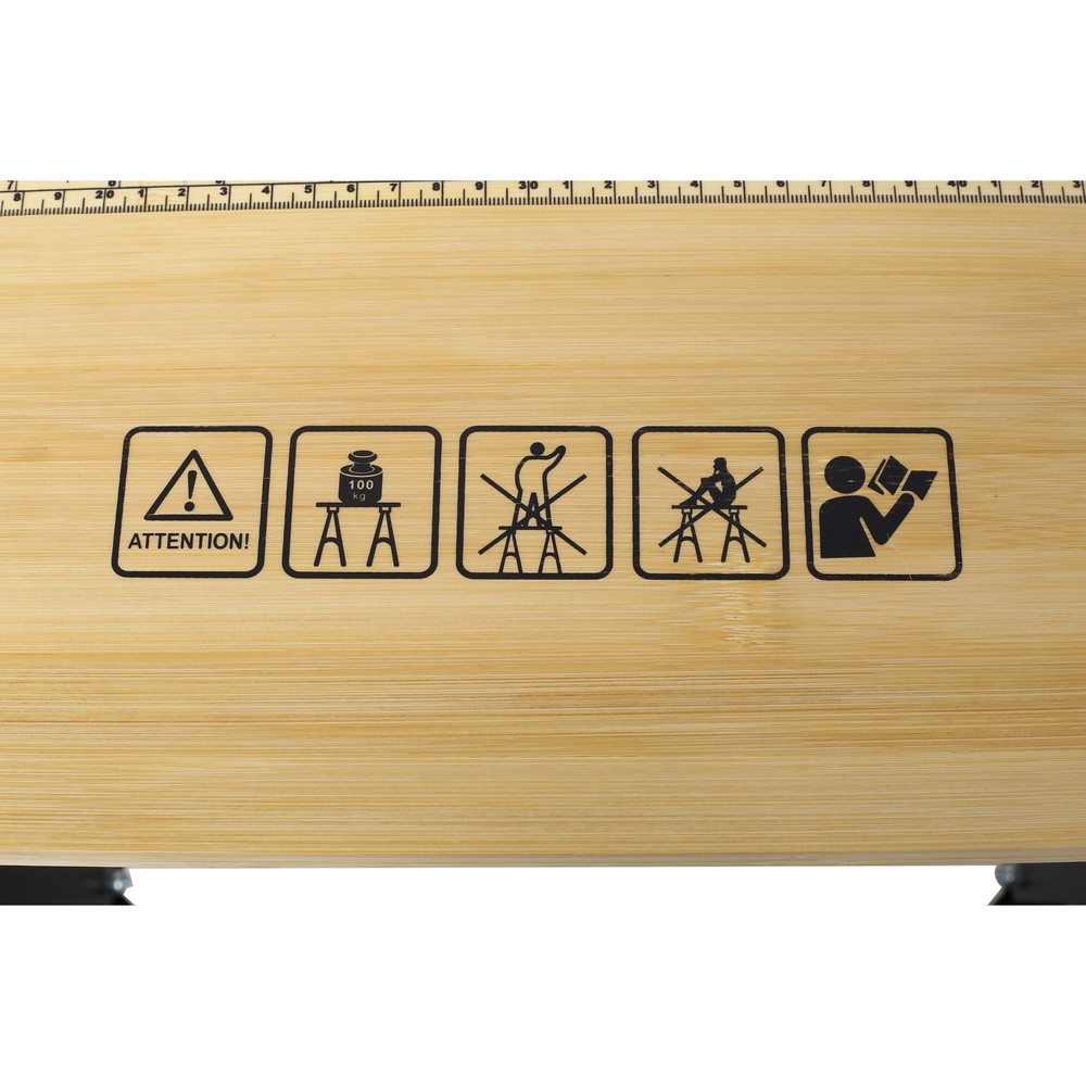 Portable Foldable Workbench, 550 lb Capacity, Adjustable Jaws & 4 Rotating Pins