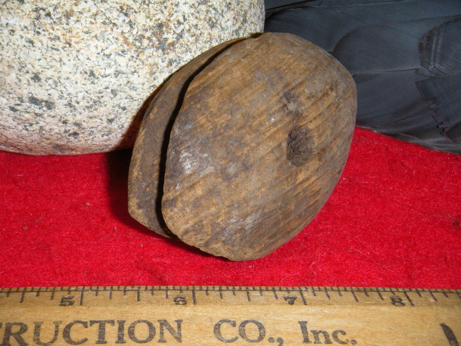 ESKIMO ARTIFACT SEAL FLOAT INFLATOR BERING SEA THULE CULTURE 1600'S SEAL FLOAT