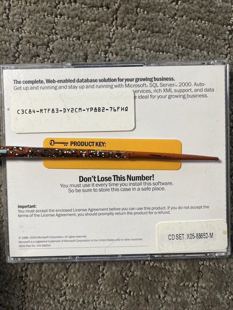 Microsoft SQL Server 2000 Standard Edition with Product Key