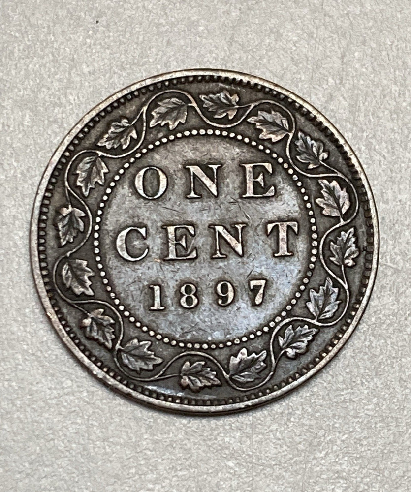 1897 Canada Large Cent Coin Victoria