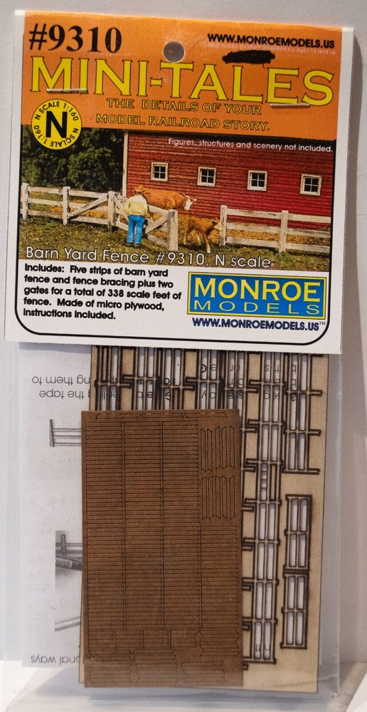 Monroe Models Mini-Tales N #9310 Barnyard Fence