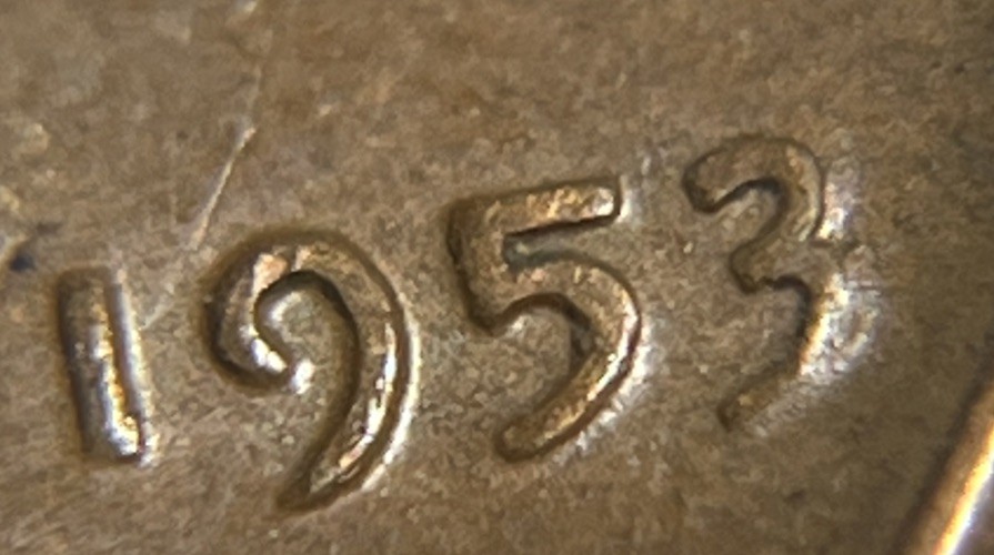 1953 Wheat Penny Error DDO Doubling In Date