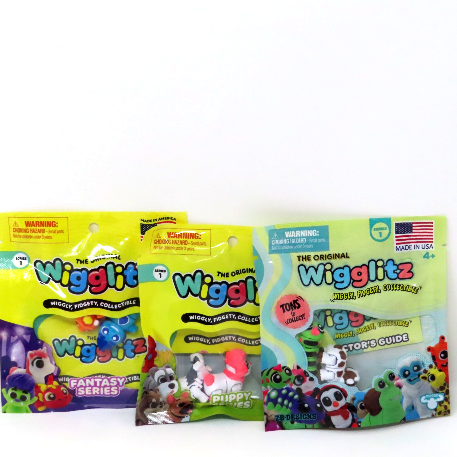 NEW Mini Wigglitz Wiggly Fidget Collectible Figure – USA Made – Variety Choice