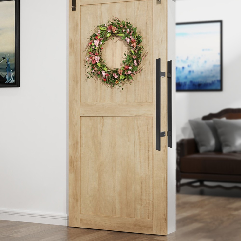 Stainless Steel Double Sided Push Pull Door Handle, H-shaped Door Pull Handle