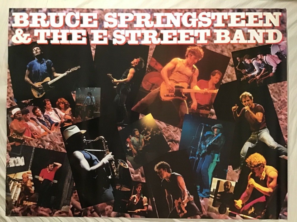 Bruce Springsteen Huge 1986 Promo Poster Live 1975-85 And The E Street Band