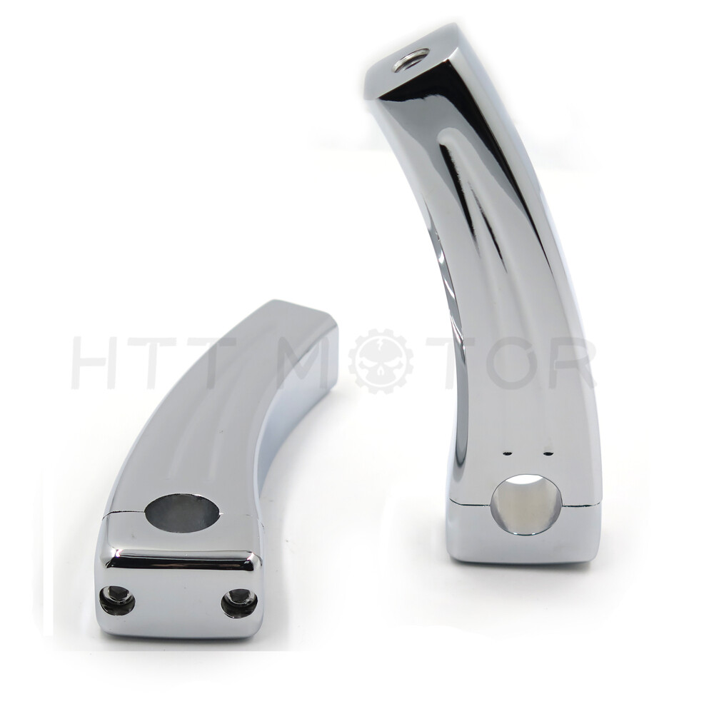 New 5.5" inch Chrome Motorcycle Cruiser Handlebar Pullback Risers (7/8" Bar)