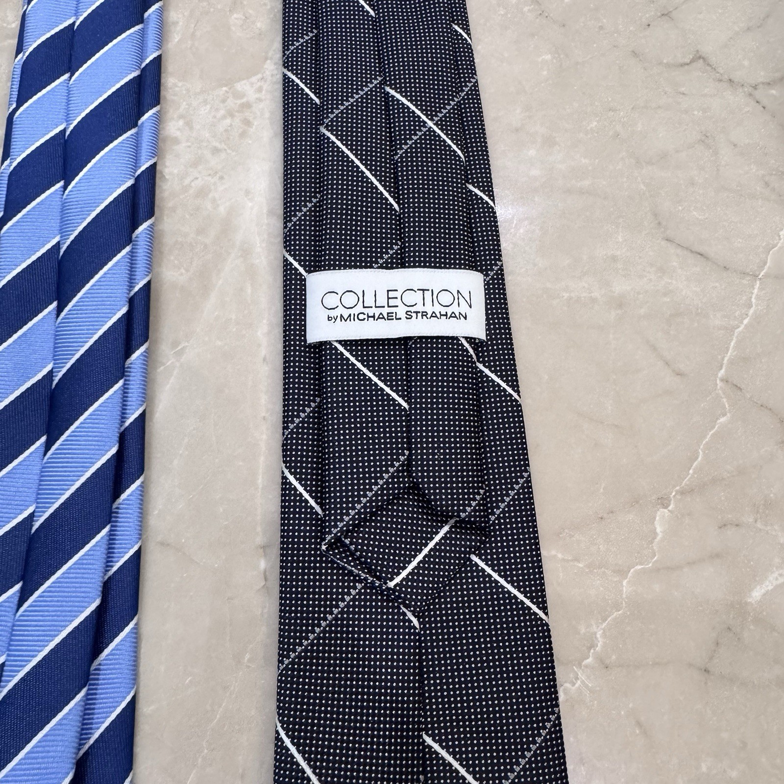 Lot Of 4 Youth Little Boys Clip On Ties Blue Purple Black White Assorted Colors