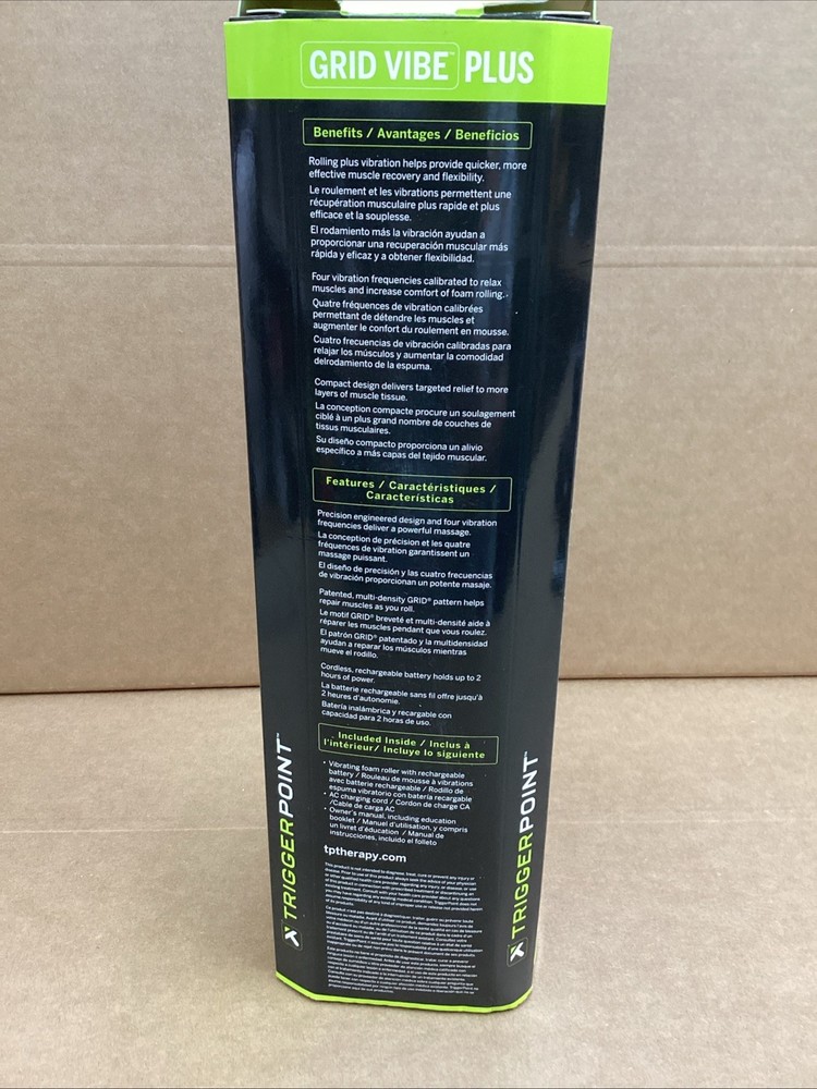 TriggerPoint GRID Vibe Plus Foam Roller - Orange New