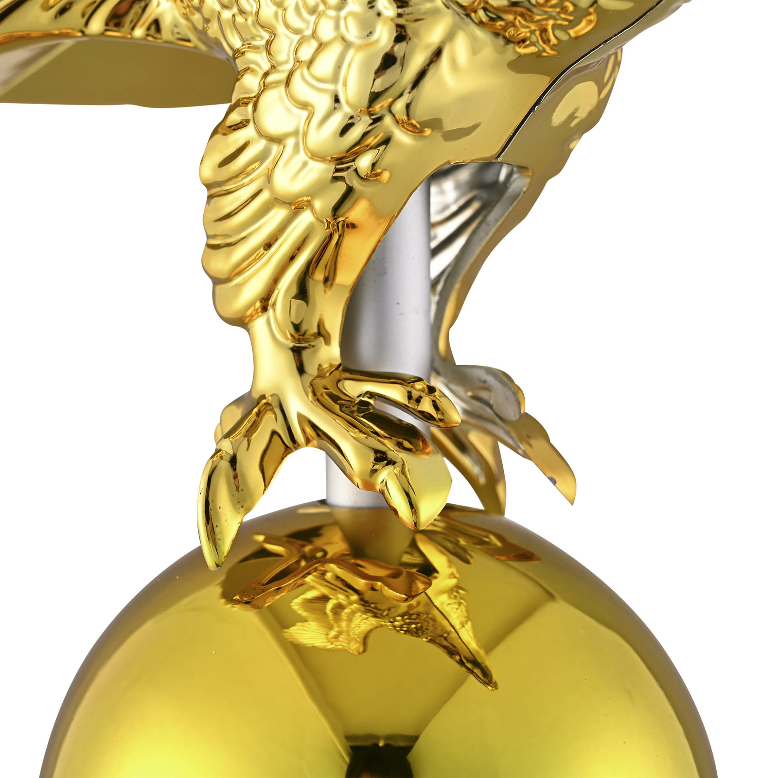 14" Flagpole Eagle Topper Finial Ornament for Telescopic Pole Gold Yard Outdoor