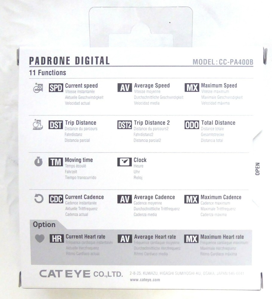 Cateye Padrone Digital Wireless with Sensors, Bluetooth