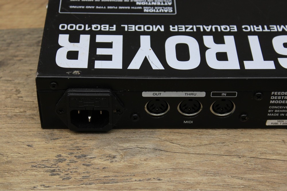 Behringer Automatic Feedback Destroyer Preametric EQ FBQ1000