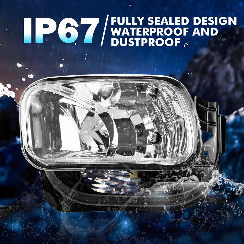 Shocklight Fog Lights Compatible with 2009-2018 Dodge Ram Ram,