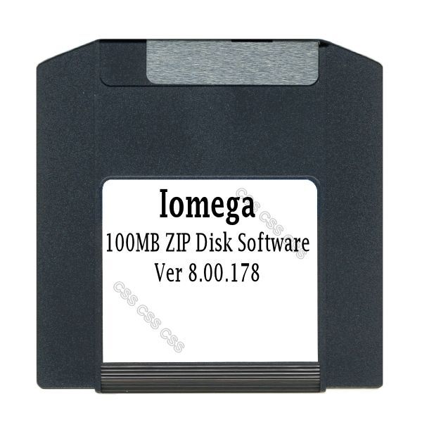 Iomega 100MB ZIP Disk Software Ver 8.00.178 Year 2000