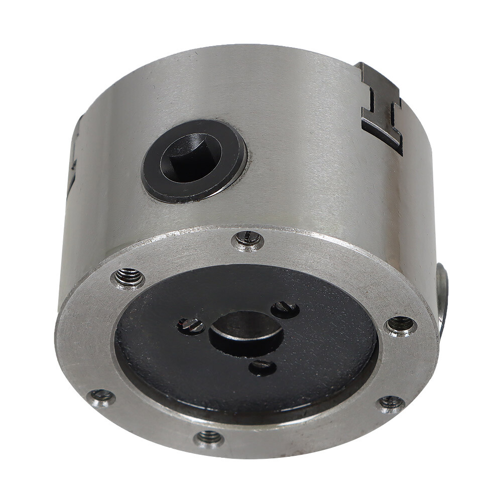 Lathe Chuck K11-80 3" 3-Jaw Self-Centering Design 80mm Steel Grinding Jaw