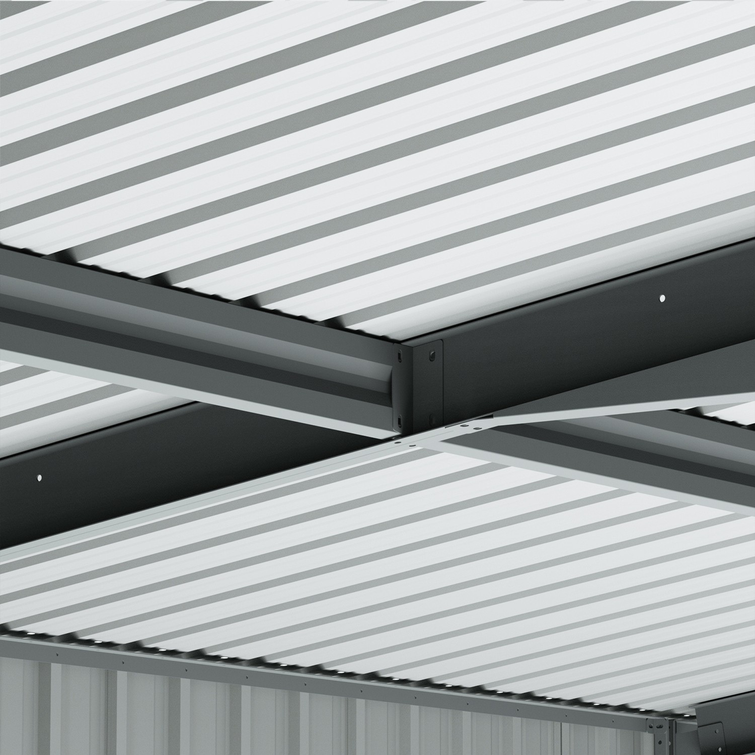 13x20ft Heavy Duty Galvanized Steel Garage Shed, Protective Film, Car Storage