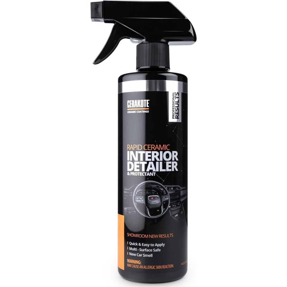 Multi-Surface Interior Car Cleaner Spray - Quick Dry Ceramic Protectant 14 fl oz