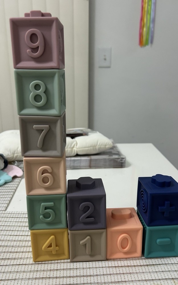 Shapes And Numbers Stacking Blocks Missing Number 3