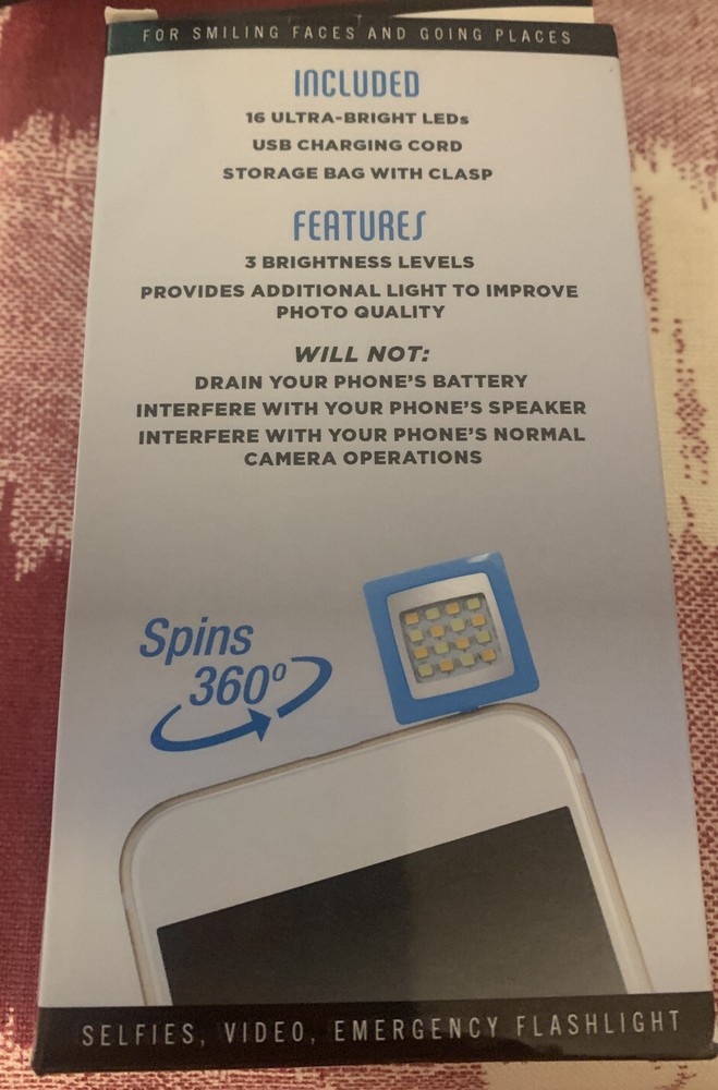 ZPHLASH SUPPLEMENTAL FLASH PORTABLE SMARTPHONE NO APP NEEDED