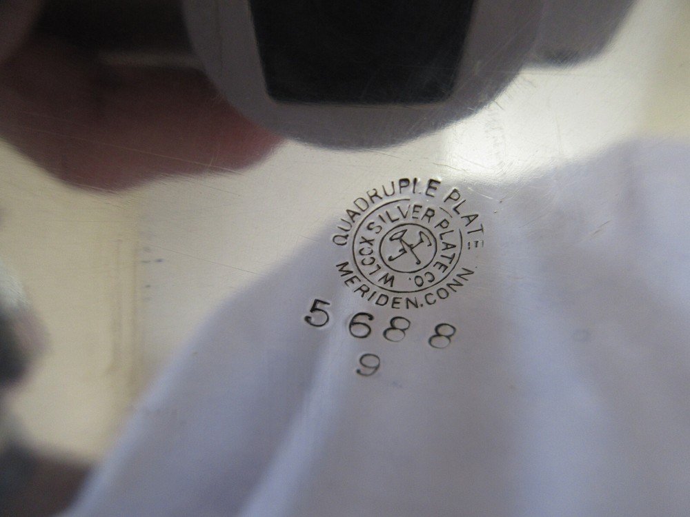 Wilcox Silverplate Co Quadruple Beautiful Floral Covered Serving Dish Insert EUC