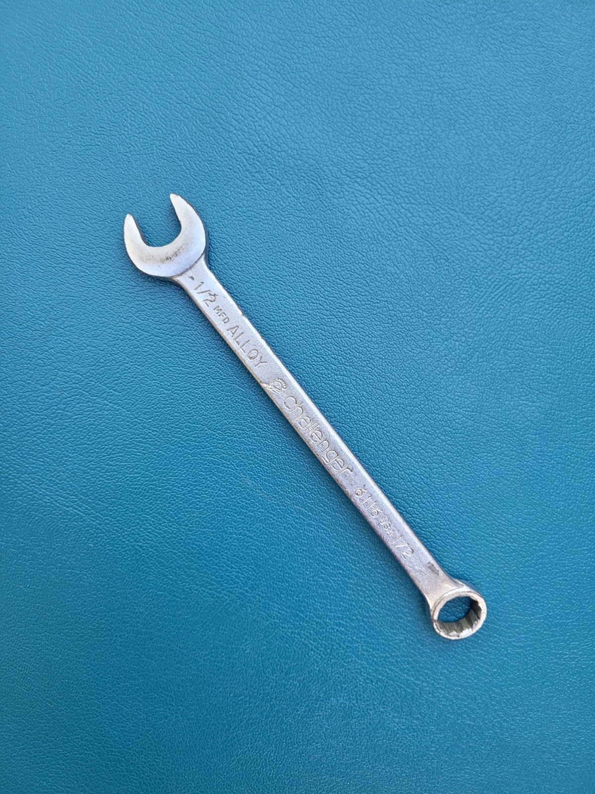 Challenger 1/2" Combination Wrench,12 Pt  Vintage . 6116 USA MADE.