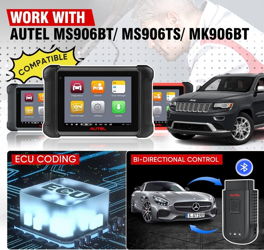 Autel MaxiSYS VCI100 Bluetooth Diagnostic Interface MS906BT,MK908,MS908,MS908S
