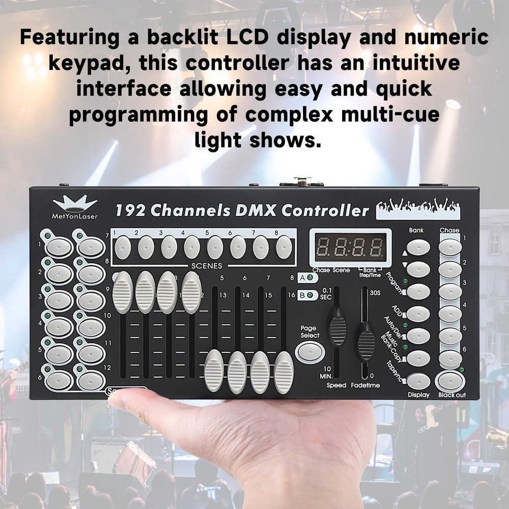 DMX Controller DMX Console,192CH Dmx512 Console Controller Panel Use for Edit...