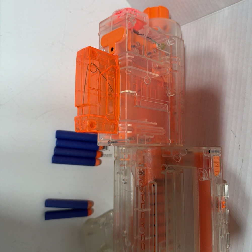 Nerf N-Strike Clear Deploy CS-6 Working Light transforms into blaster w/ darts