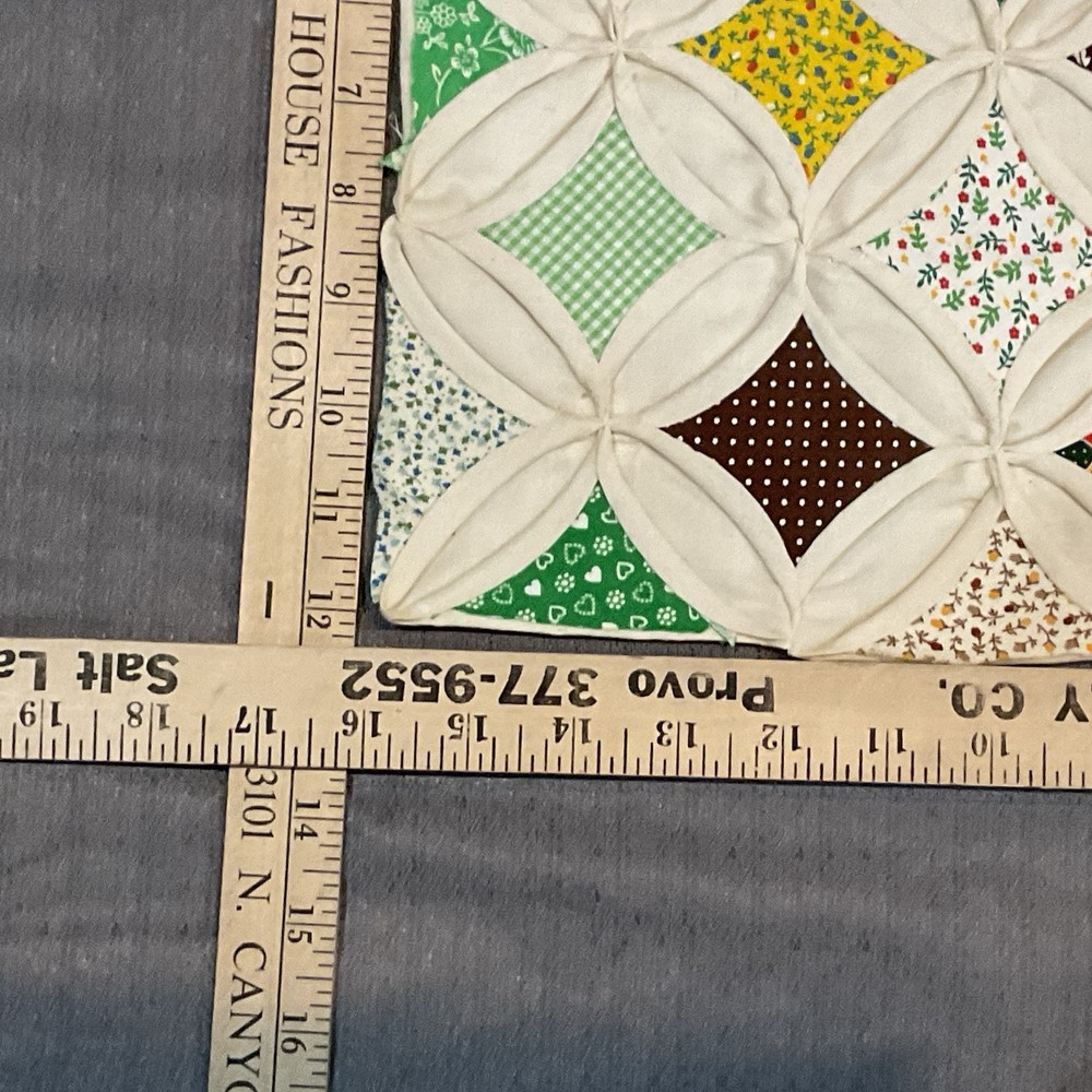 Cathedral windows wall quilt