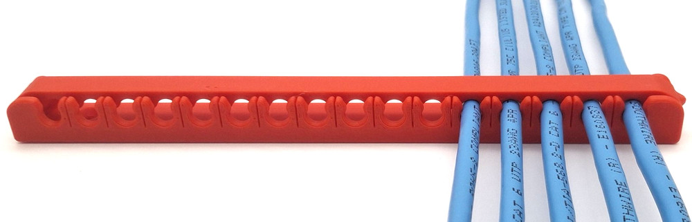 16-Wire Ethernet Cable Comb – Cable Organizer (5 pack)