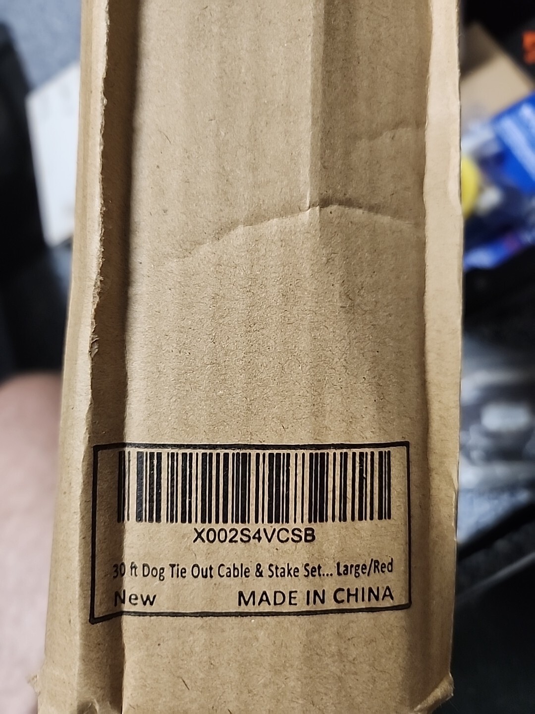 Pestairs 30 Ft Dog Tie Out Cable and Stake - Heavy Dog Yard Leash and Stake